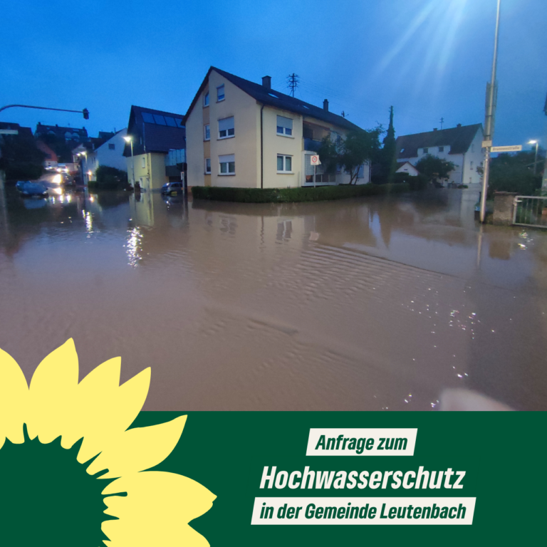 Anfrage zum Hochwasserschutz